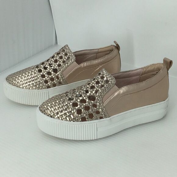 Halogen Baylee Rose Gold Woven Sneaker 6.5 (A14) - Picture 1 of 8